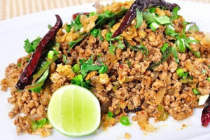 Spicy Minced Pork Larb