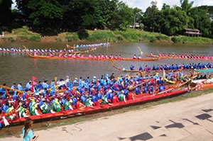 Annual long boat race