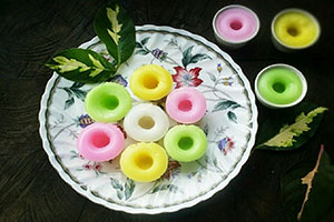 ขนมน้ำดอกไม้ วิธีทำขนมไทยชาววัง สูตรขนมโบราณ