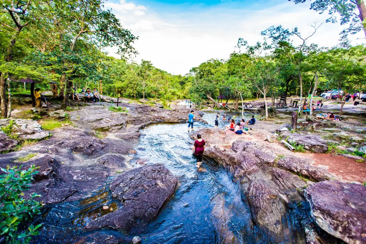 Kham Hom Waterfall in Phu Phan National Park Sakon Nakhon
