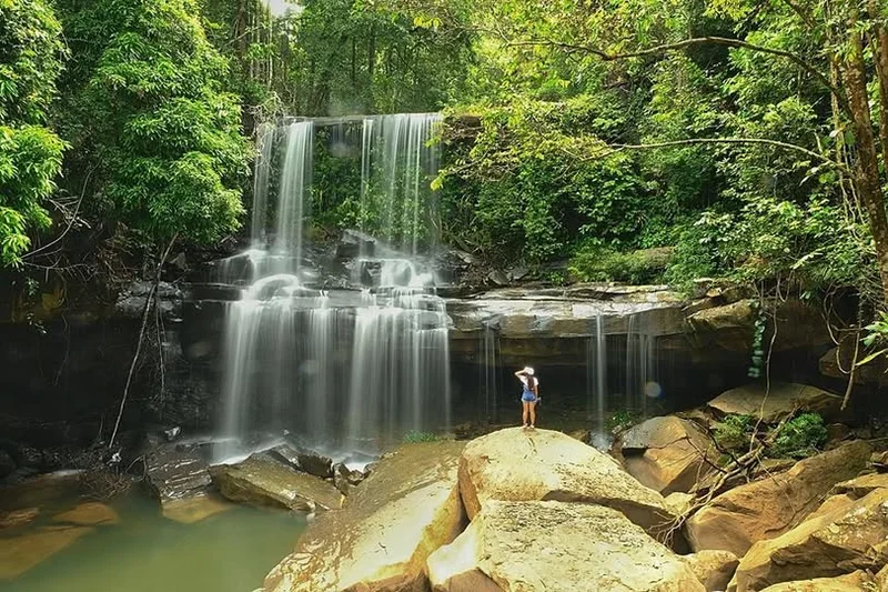 Huang Nam Keaw Waterfall Koh Kood Trat Thailand