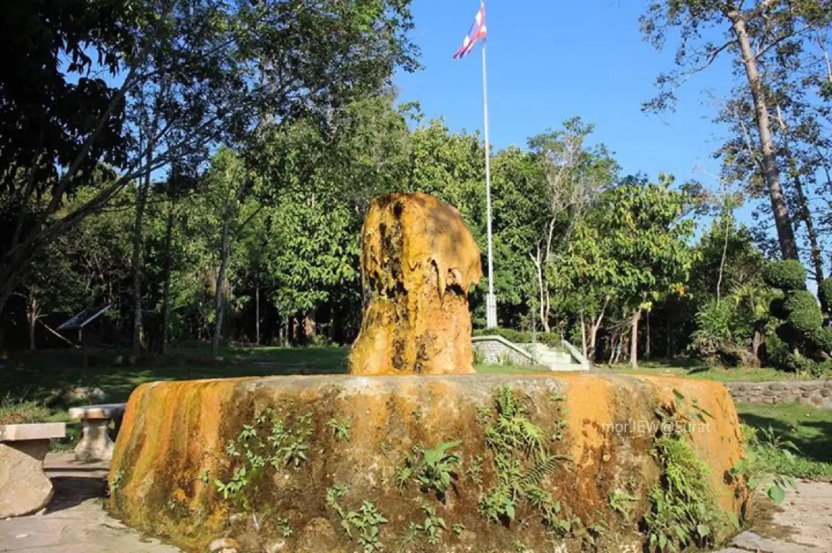 บ่อน้ำพุร้อนบ้านเขาตอก จังหวัดสุราษฎร์ธานี ตาน้ำร้อนธรรมชาติในเขตห้ามล่าสัตว์ป่าหนองทุ่งทอง