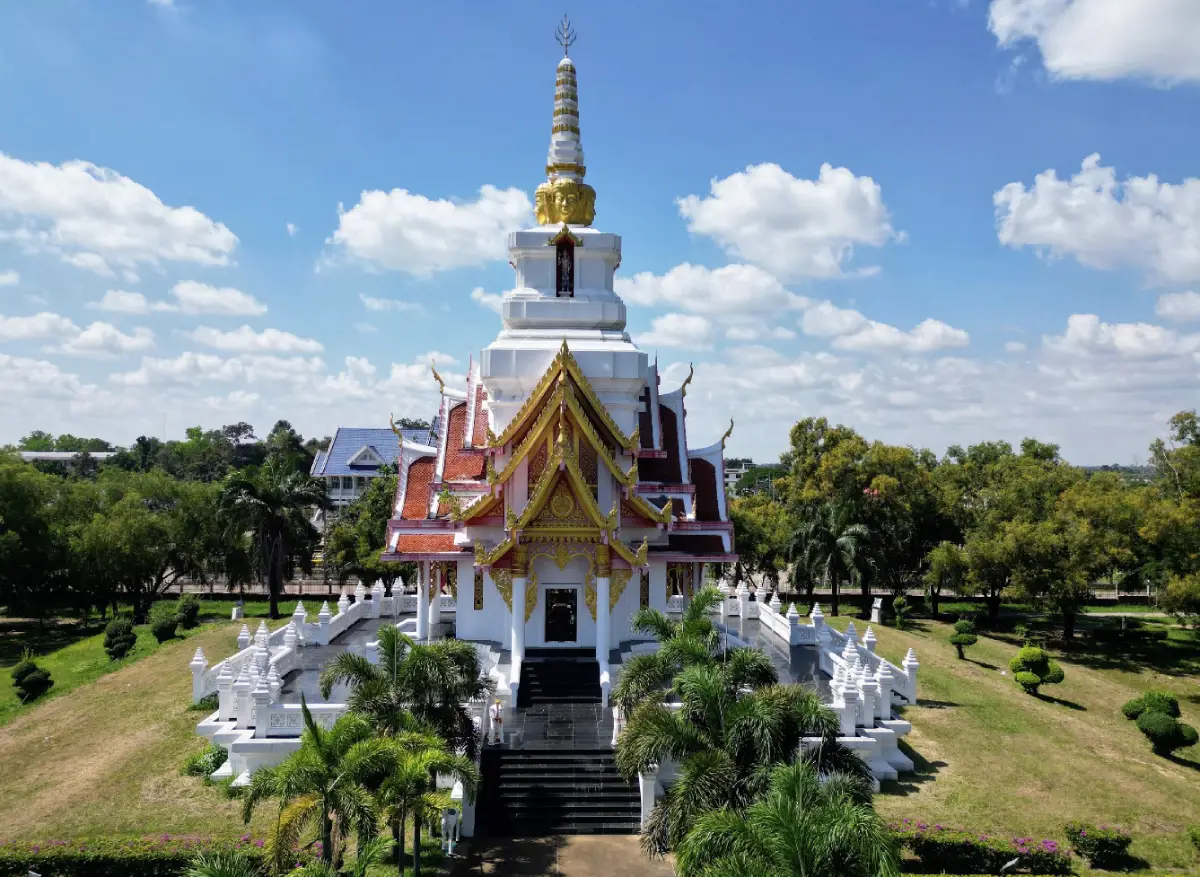 Amnat Charoen City Pillar Shrine in Ming Mueang Park