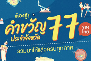 Slogans of 77 Provinces of Thailand