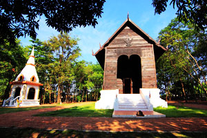 The Wooden Ubosot (Chapel) of Wat Charoen Songtham